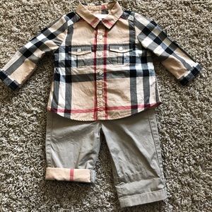 Baby Burberry 2 piece outfit